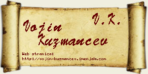Vojin Kuzmančev vizit kartica